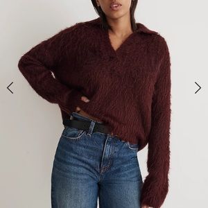 Madewell Brushed Polo Sweater
